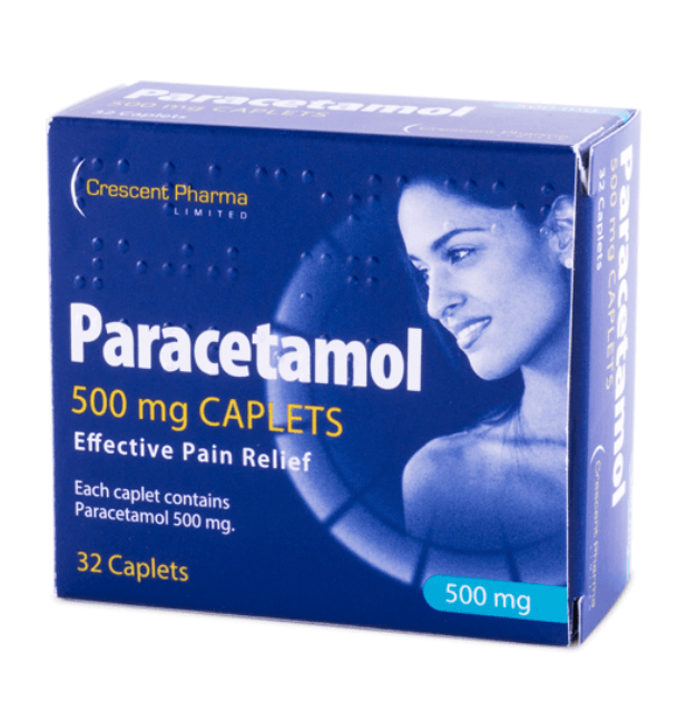 Paracetamol 500mg Tablets - 32 Pack for pain relief and fever reduction